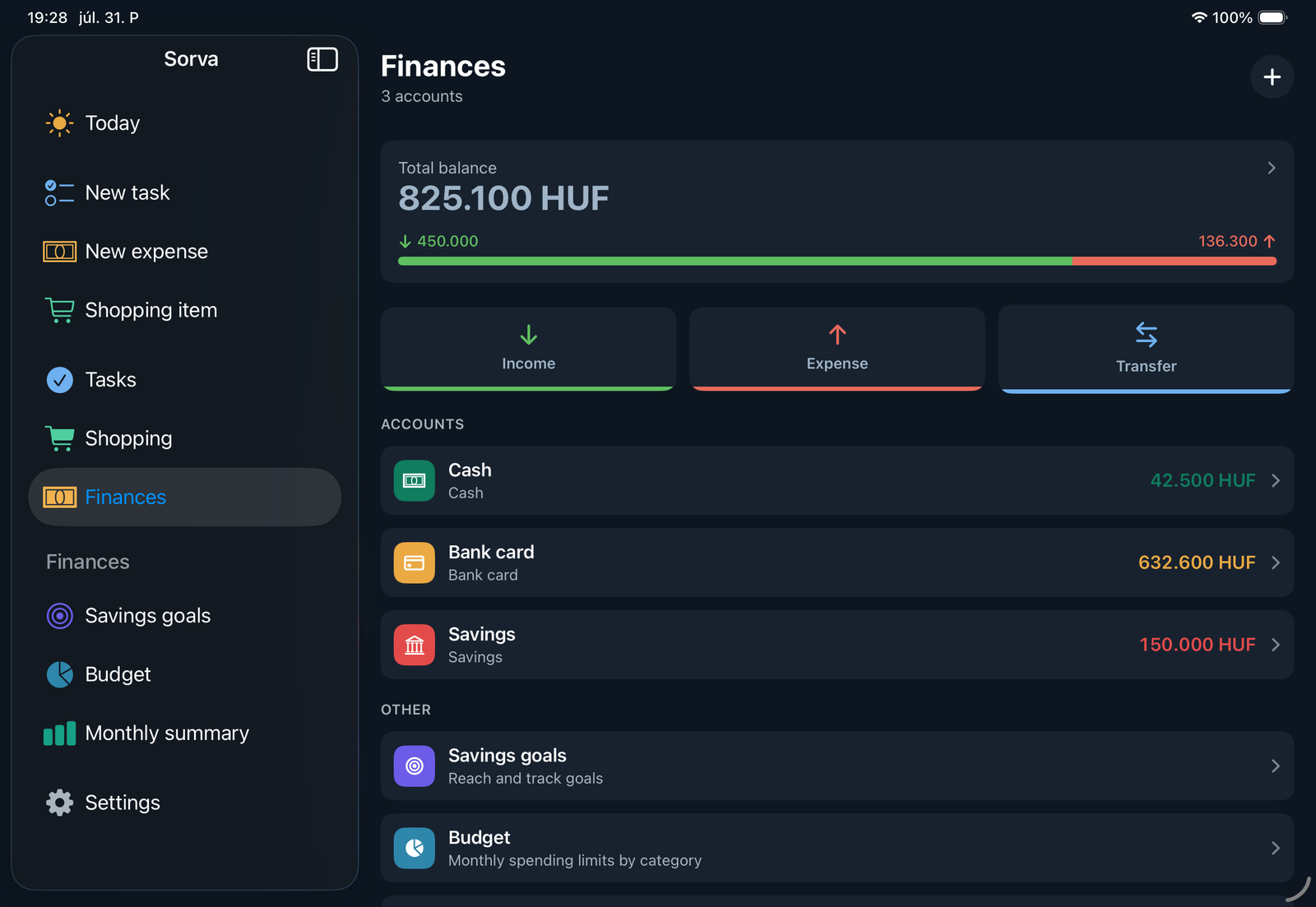 Finances