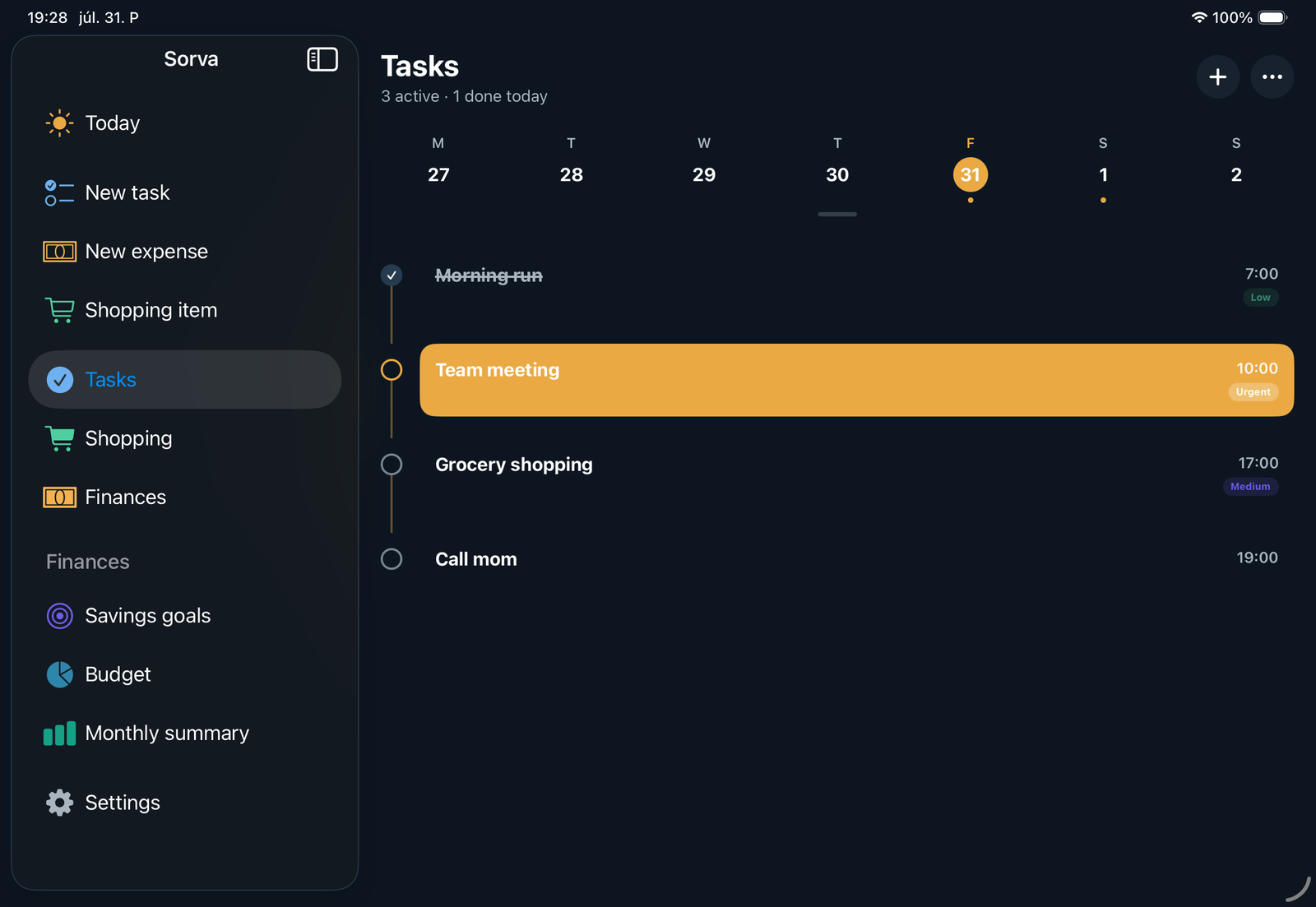 Tasks